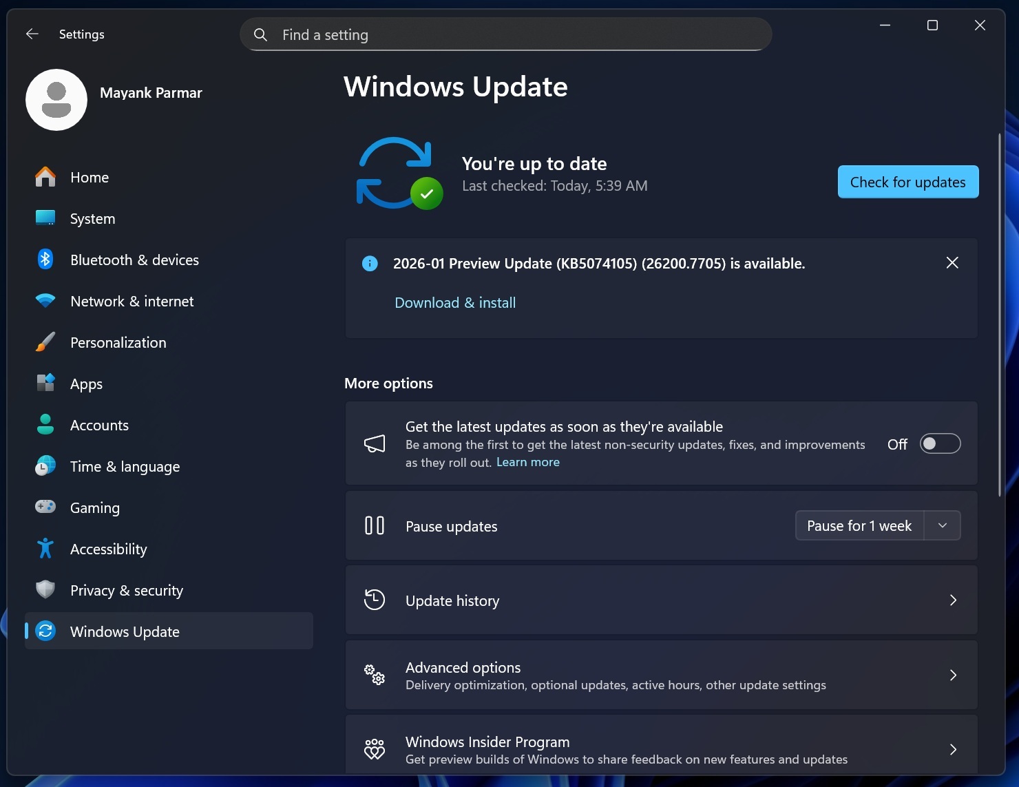 Windows 11 KB5074105 25H2 adds Android Resume feature, direct download links for .msu (offline installer)