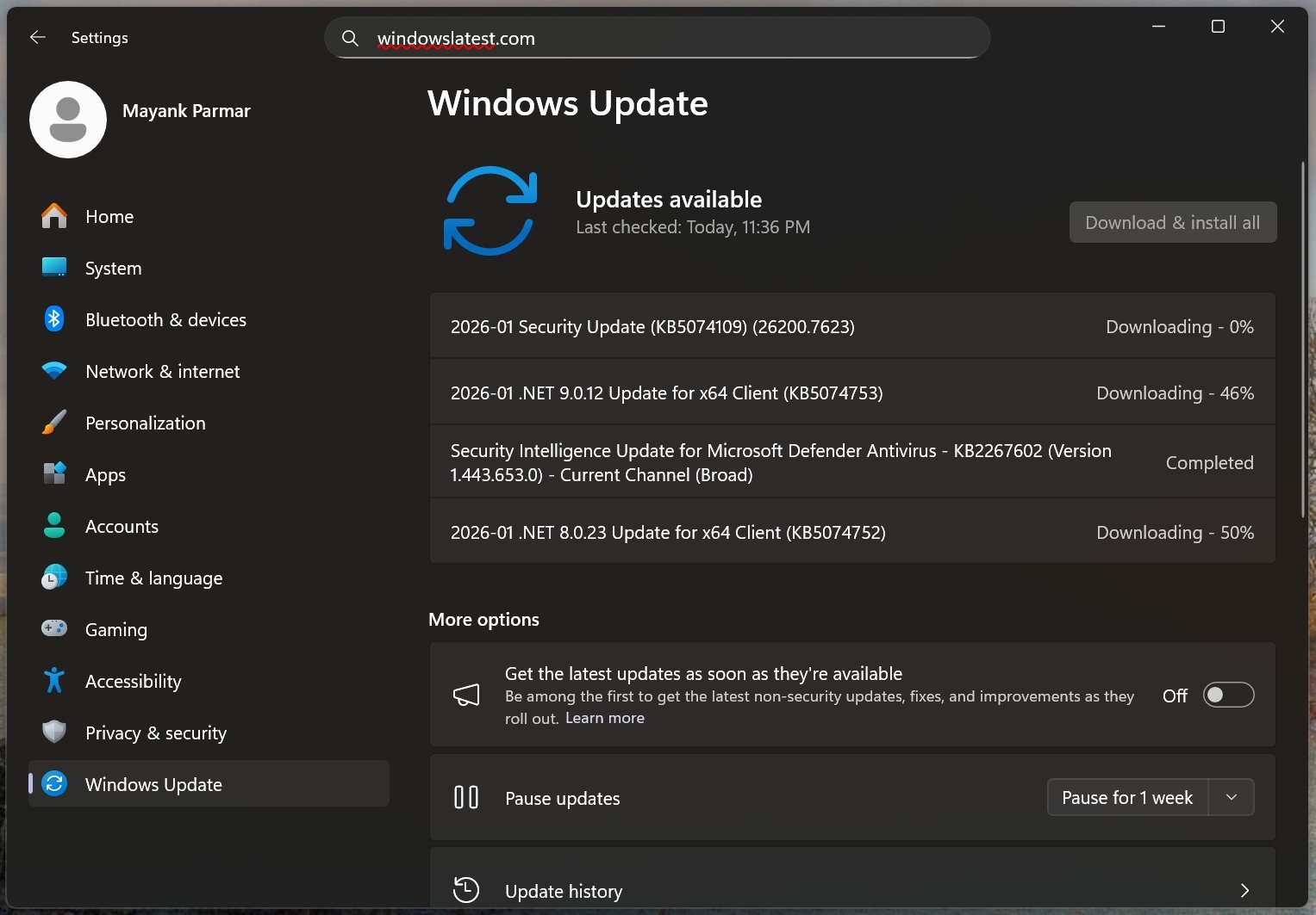 Windows 11 KB5074109 (25H2) released with major fixes, direct download links (.msu)