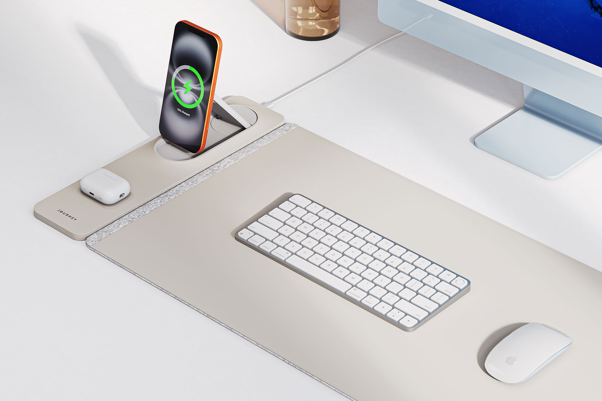 Journey ALTI Lift Review: A smart desk mat with 15W Qi2 wireless charging