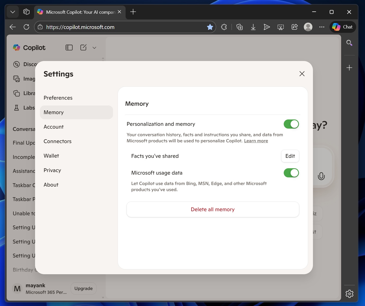 Copilot quietly pulls your data from other Microsoft products, including Edge and MSN, but you can opt out