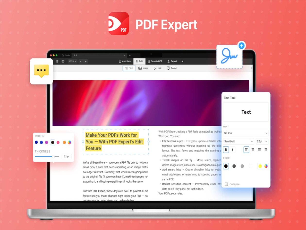 Get full-featured PDF editing on your Mac with PDF Expert — now 43% off