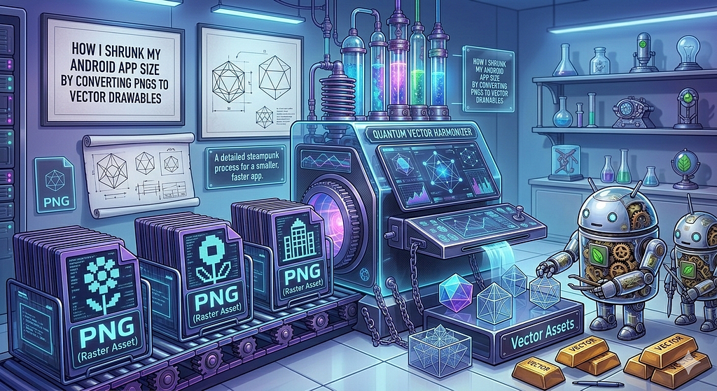 How I Shrunk My Android App Size by Converting PNGs to Vector Drawables