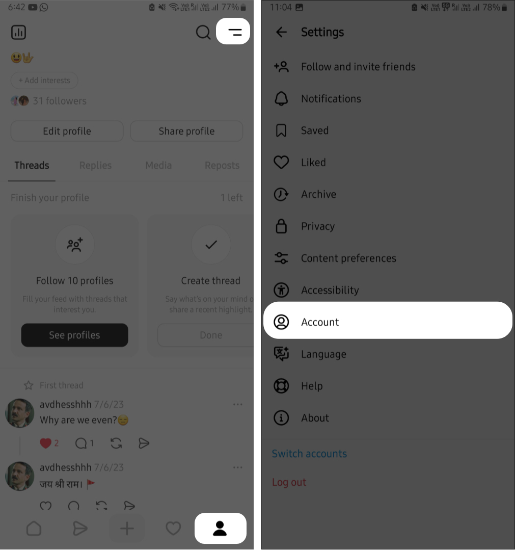 How to Delete Threads Account Without Deleting Your Instagram Account