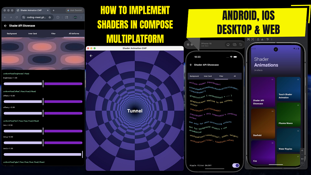 How to Implement Shaders in Compose Multiplatform (Android, iOS, Desktop & Web)